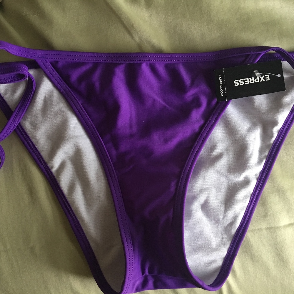 Purple bikini bottoms